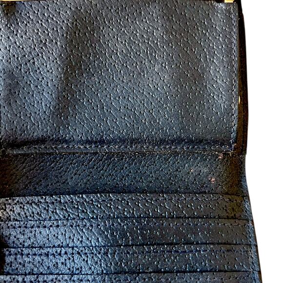 Vintage 70s/80s Gucci Ophidia Blue Wallet with Change Pocket - Picture 4 of 5